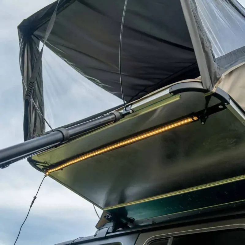 Hardshell Rooftop Tent Two-Person 4-Season Camping Shelter with Quick Automatic Opening for Overland Adventures - Image 6