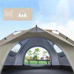 Instant Pop Up 2-Person Camping Tent with Dual Doors for All-Season Outdoor Adventures