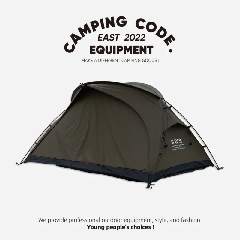Ultralight 2-Person Backpacking Tent with Titanium Poles for 3-Season Hiking and Camping - Image 5