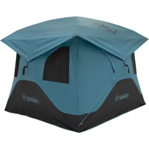 Aluminum Frame 2-Person Canvas Cabin Tent with Double Layer for All-Season Camping