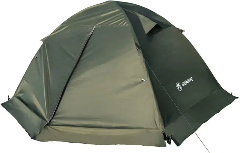 Ultralight 4-Season 2-Person Backpacking Tent with Double Layer for Extreme Cold Weather Camping