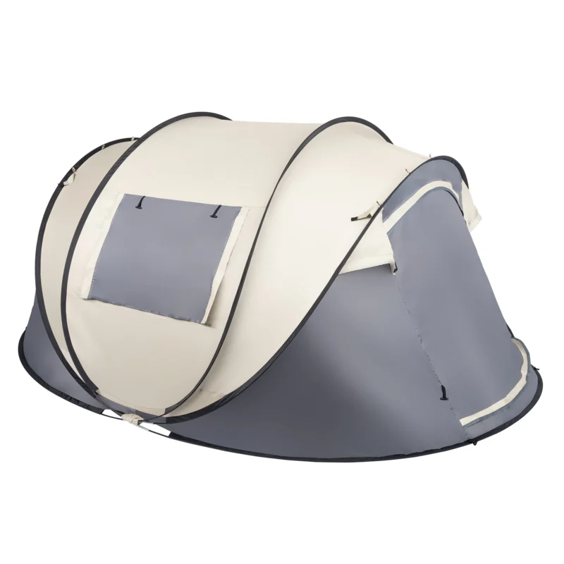 Ultralight Pop-Up 2-Person Tunnel Tent with Fiberglass Poles for Four-Season Camping - Image 6
