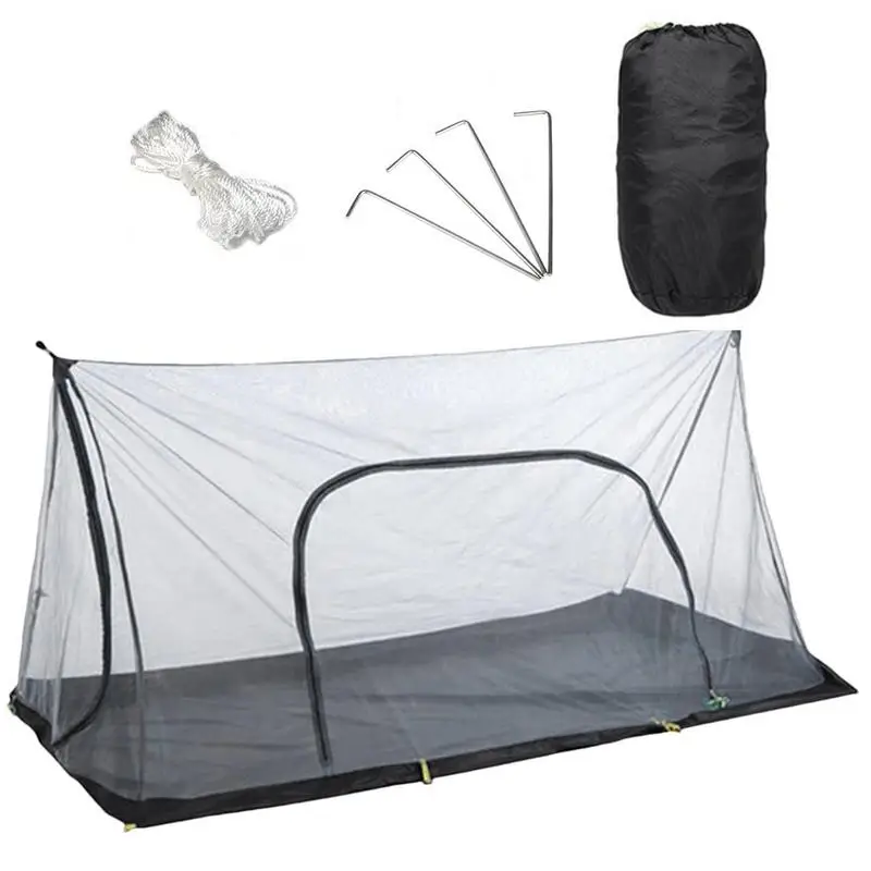 Ultralight mesh design offering ventilation and compact storage for couple backpacking