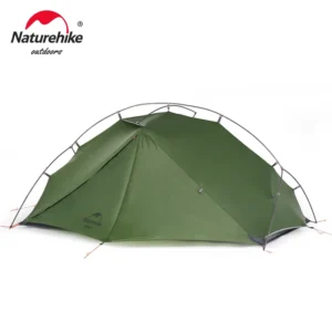 Ultralight Nylon 2-Person Trekking Tent with Aluminum Poles for Four-Season Hiking