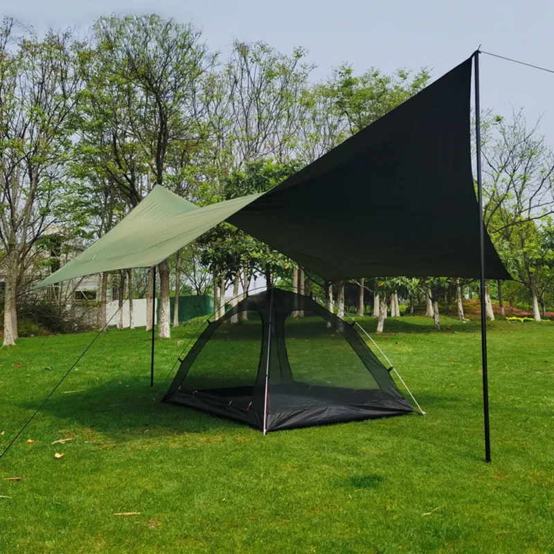 Ultralight 2-Person Mosquito Net Tent with Aluminum Poles for Bug-Free Camping Adventures - Image 3