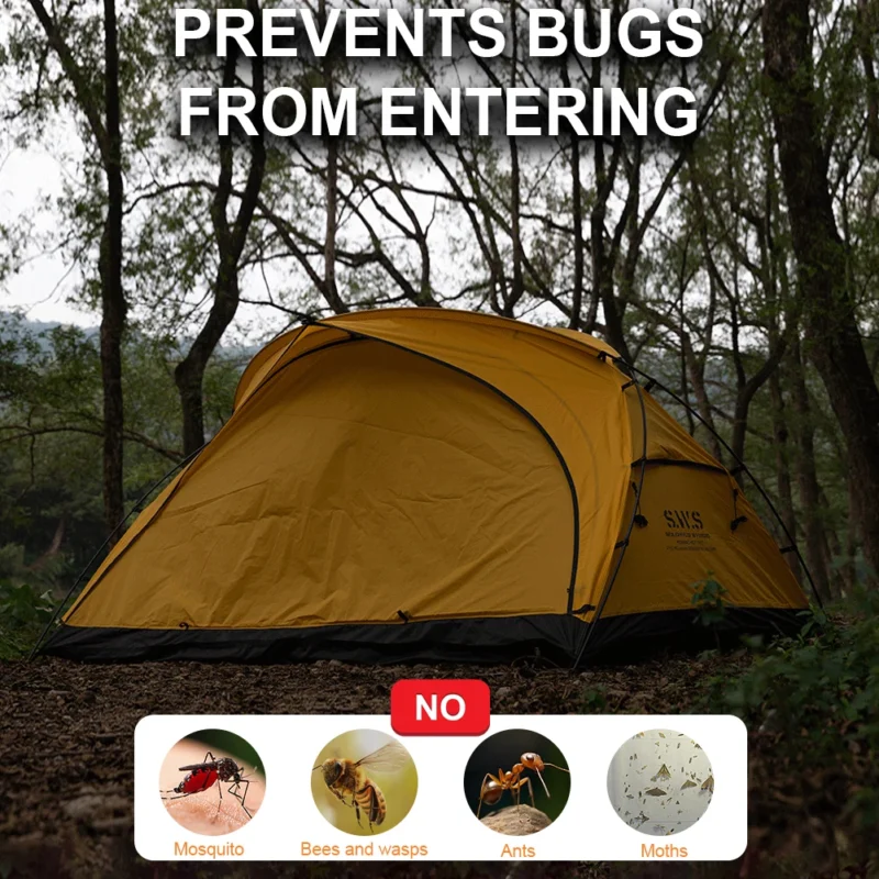 Ultralight Waterproof 2-Person Trekking Tent with Aluminum Poles for Three-Season Adventures - Image 4