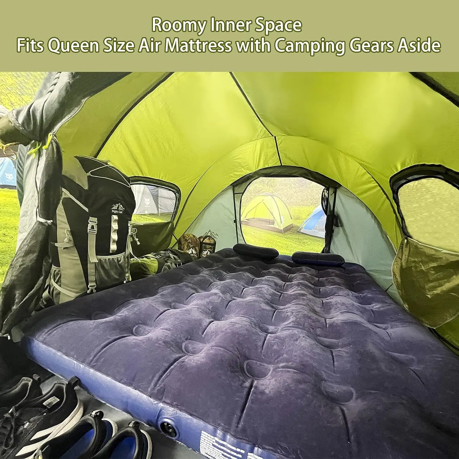 Canvas waterproof pop-up tent demonstrating advanced waterproofing features
