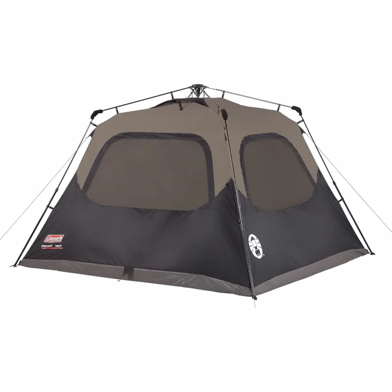 Instant Setup 4-Person Weatherproof Camping Tent with Double-Thick Oxford Fabric and Aluminum Poles - Image 2
