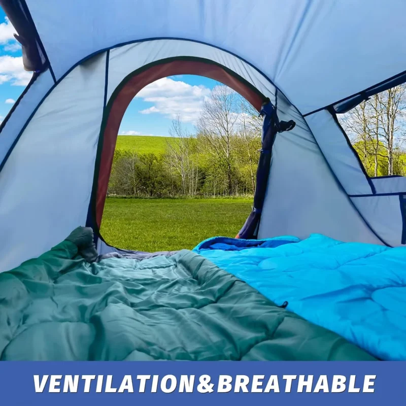 Instant Automatic Pop-Up 2-Person Camping Tent with Dual Doors for Beach and Hiking Adventures - Image 4