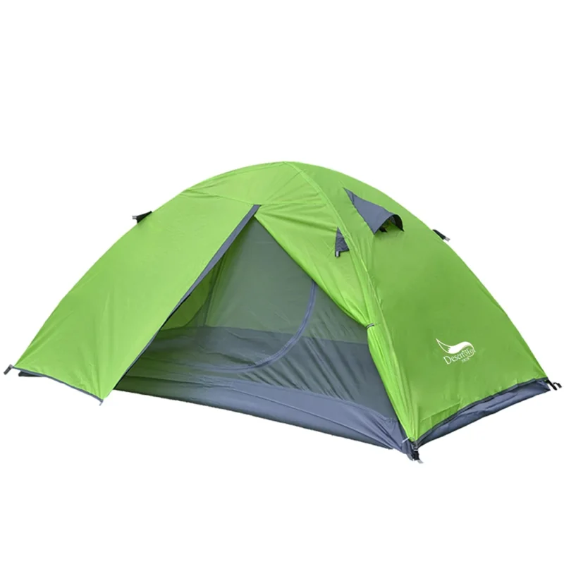 Ultralight Double Layer 2-Person Dome Tent with Aluminum Poles for 3-Season Hiking and Camping - Image 7