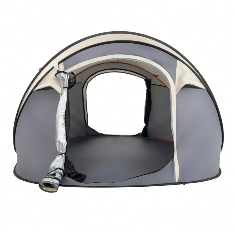 Portable Pop Up 4-Person Canvas Tent with Instant Setup for Camping and Outdoor Adventures - Image 6