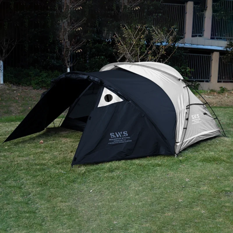 Ultralight Single Layer 2-Person Aluminum Pole Trekking Tent with Waterproof Protection for Backpacking Adventures - Image 6
