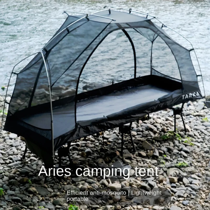 Lightweight Mesh Inner Tent for Camping Beds - Portable One-Person Insect Protection for Summer Hiking - Image 2