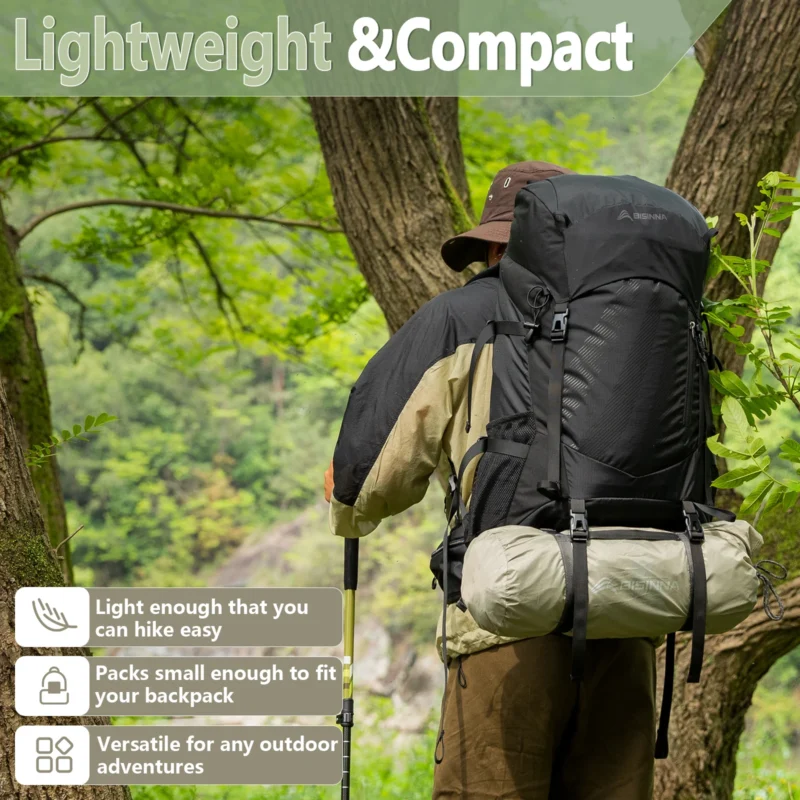 Ultralight Double Layer 2-Person Backpacking Tent with Aluminum Poles for Hiking and Camping - Image 6