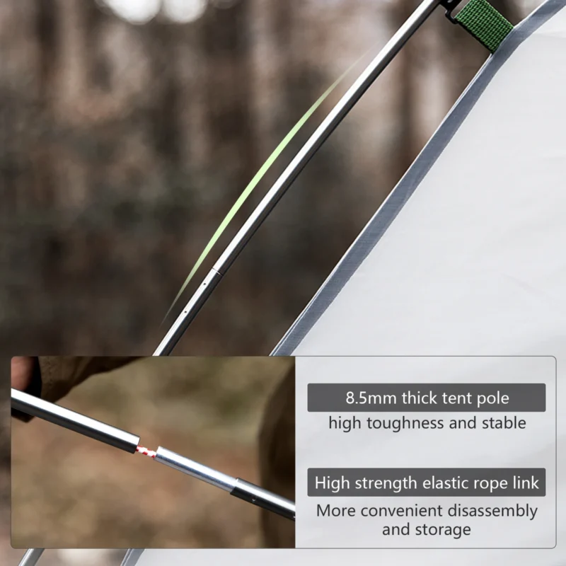 Ultralight Waterproof 2-Person Backpacking Tent with Double Layer for 3-Season Hiking - Image 2