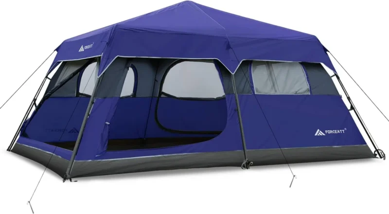 Ultralight 2-Person Dome Tent with Removable Rain Fly for 4-Season Backpacking and Camping